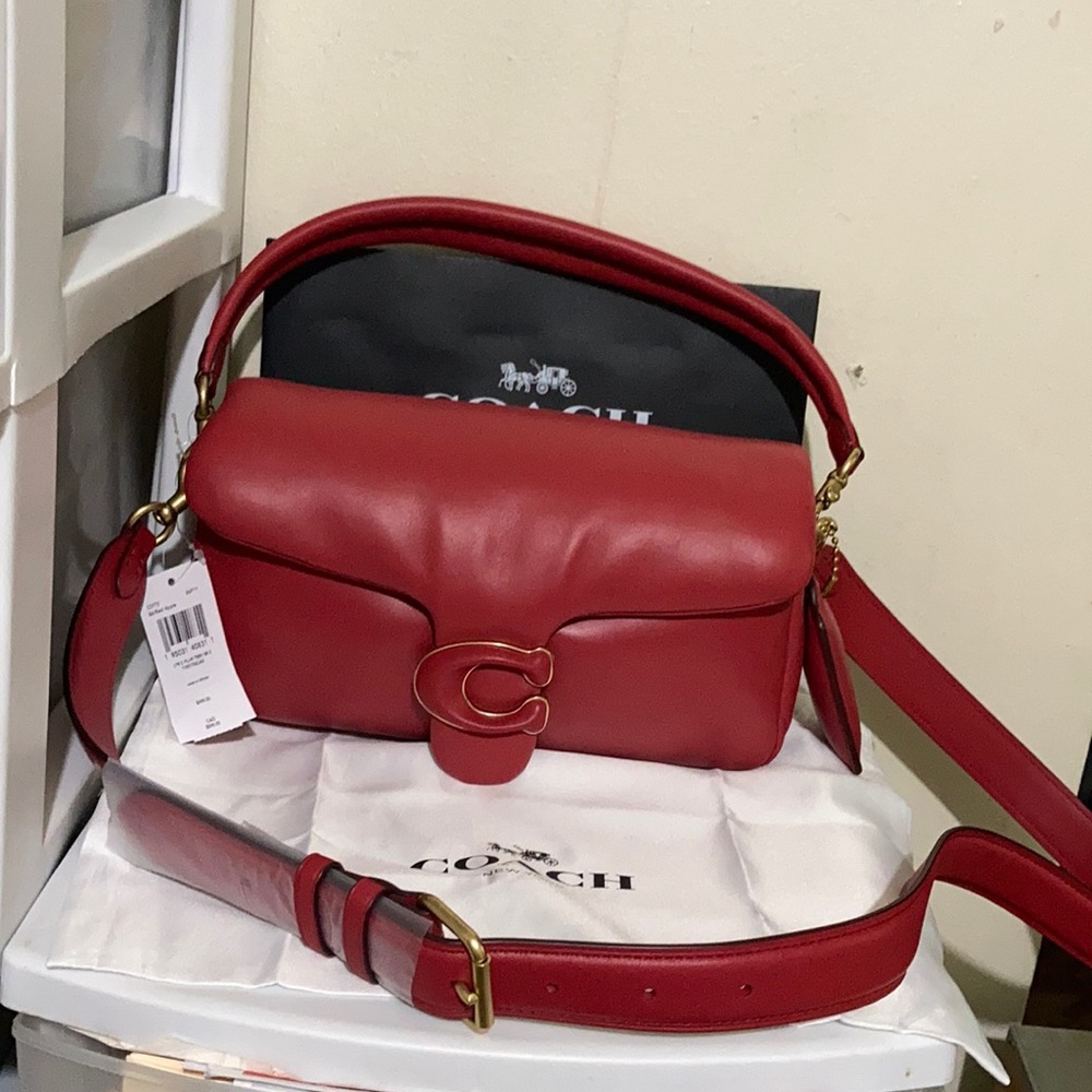 Coach Tabby  Shoulder bag  26 in Red Apple Pillow leather